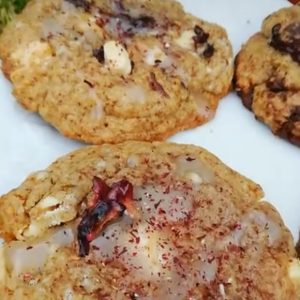 Cookie chocolat blanc hibiscus